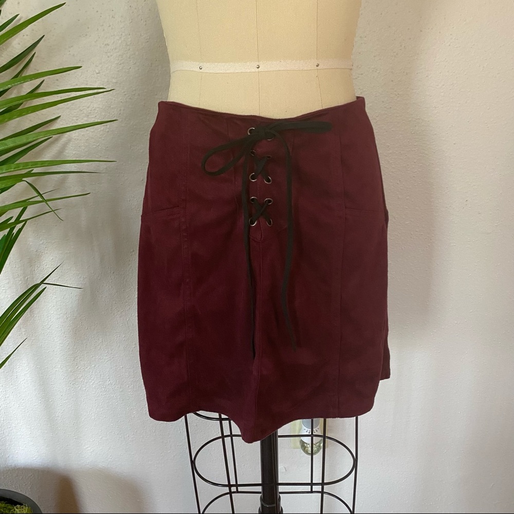 SUEDE SKIRT